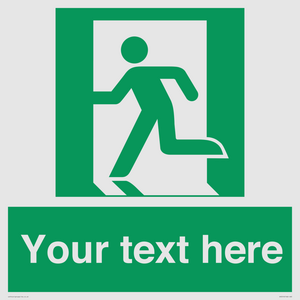 Custom Emergency Exit Left Sign